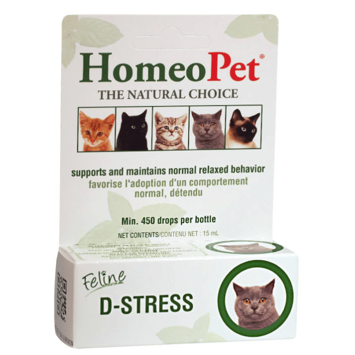 HomeoPet D-Stress Feline Anxiety Relief - 15 ml