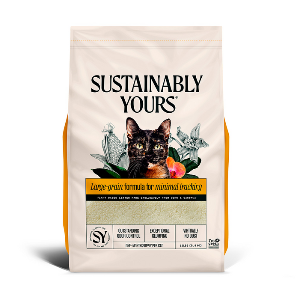 Sustainably Yours Multi-Cat Large Grains Litter - 13 lbs