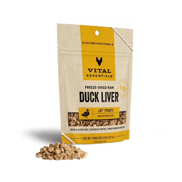 Vital Essentials Freeze-Dried Duck Liver for Cats