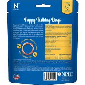 N-Bone Puppy Teething Ring Chicken Flavour - 3 Pack