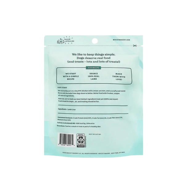 Bocce's Bakery Freeze-Dried Lamb Liver - 3 oz