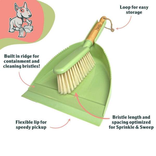 Sprinkle and Sweep Sweeper Kit - Dustpan and Hand Broom Set