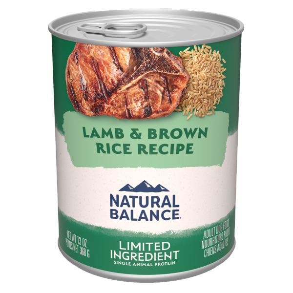 Natural Balance Limited Ingredient Lamb and Brown Rice (12 Cans)