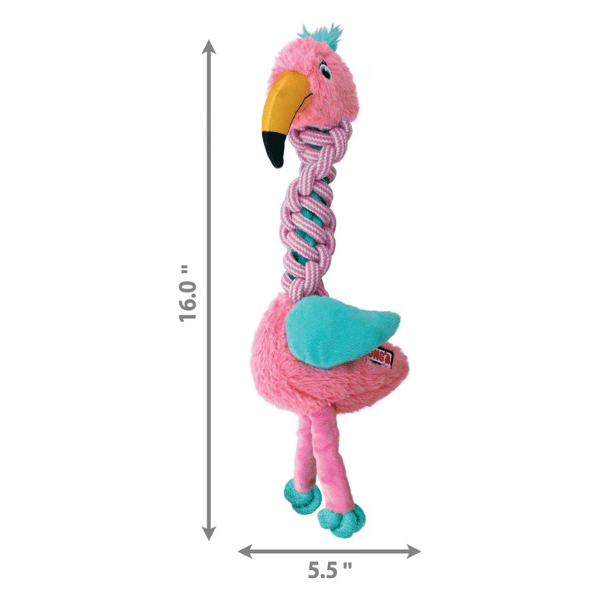 KONG Knots Twist Giraffe or Flamingo - Small/Medium