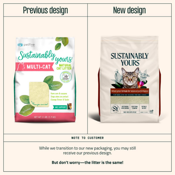 Sustainably Yours Multi-Cat Litter - 13 lbs