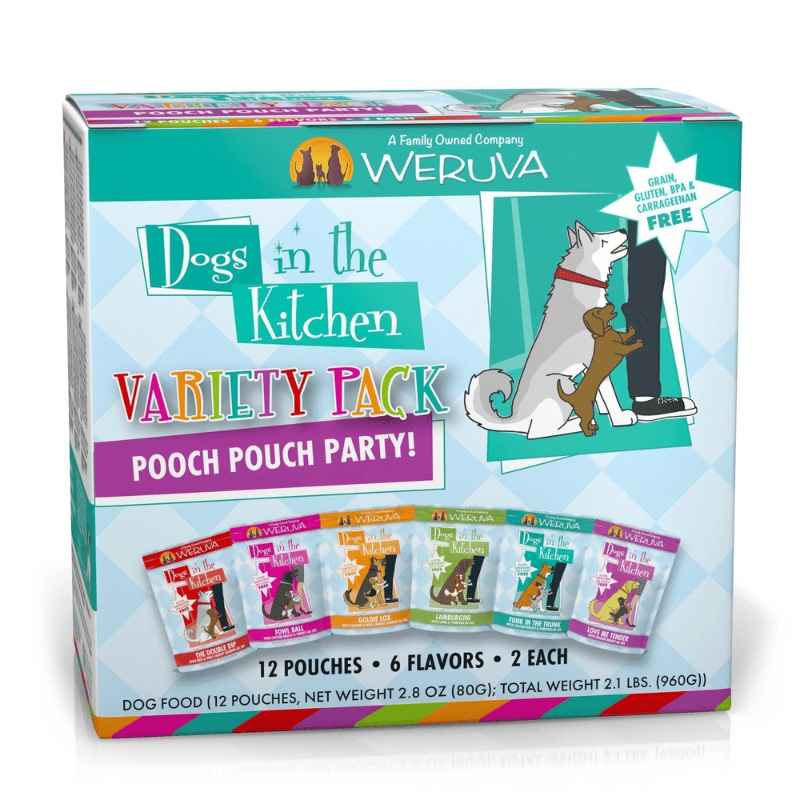 Weruva Dogs in the Kitchen Pouch Party Variety Pack - 12/2.8 oz Pouches