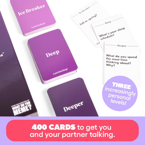 Let's Get Deep Card Game - Questions for Couples