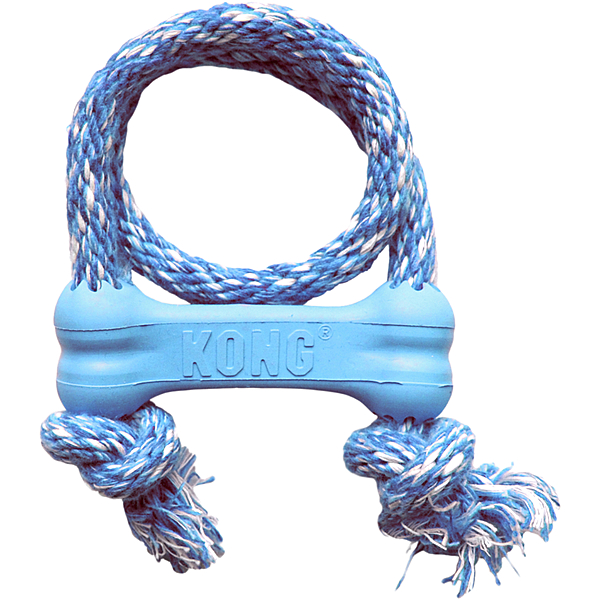 KONG Goodie Bone With Rope for Puppies - XSmall