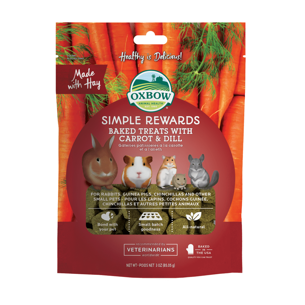 OXBOW Simple Rewards Baked Treats with Carrot and Dill