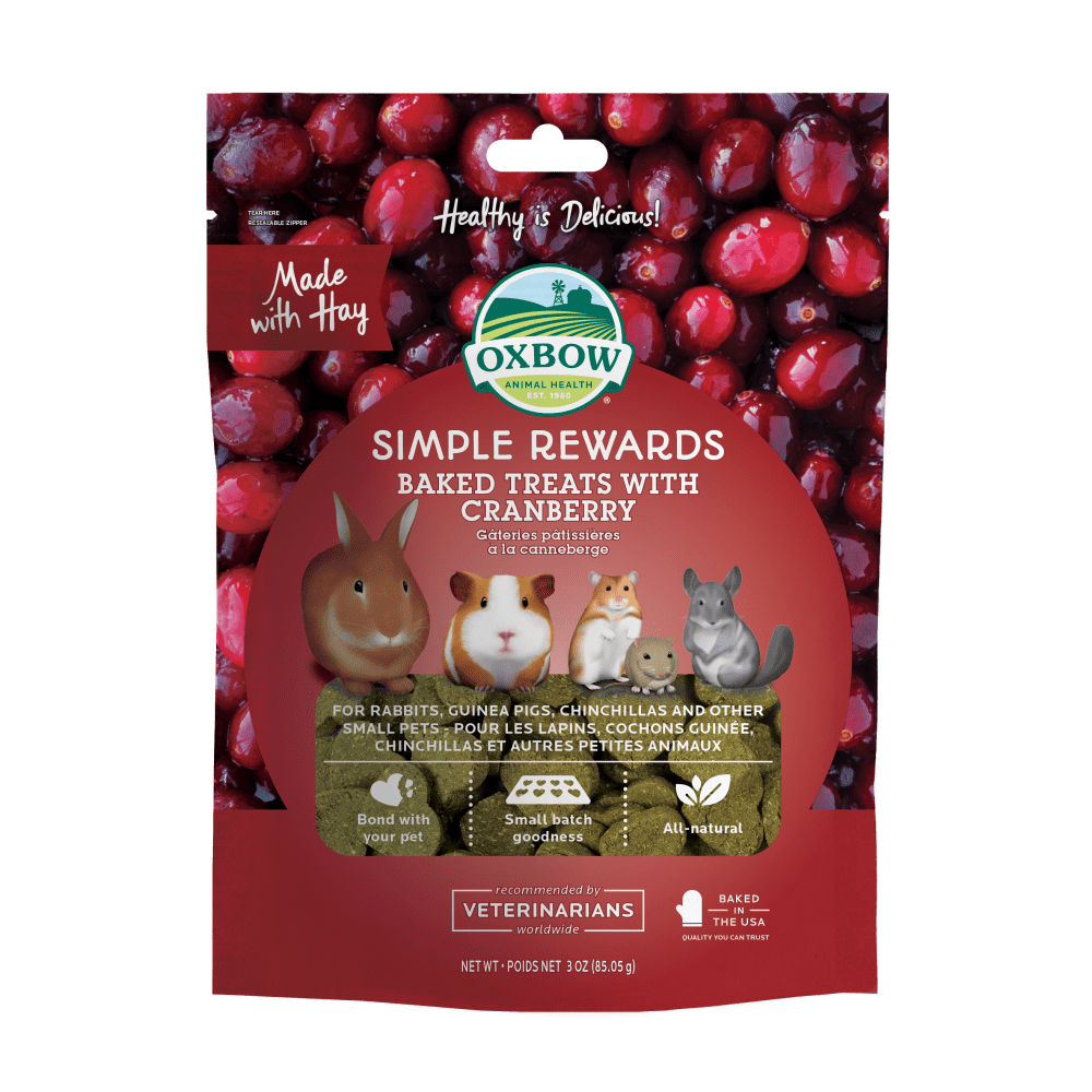 OXBOW Simple Rewards Baked Treats with Cranberry