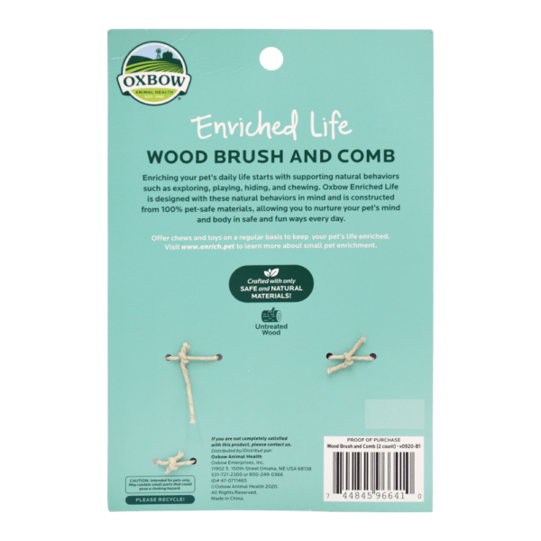 OXBOW Wood Brush and Comb