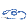 Coastal Blue Plaid Bones Leash