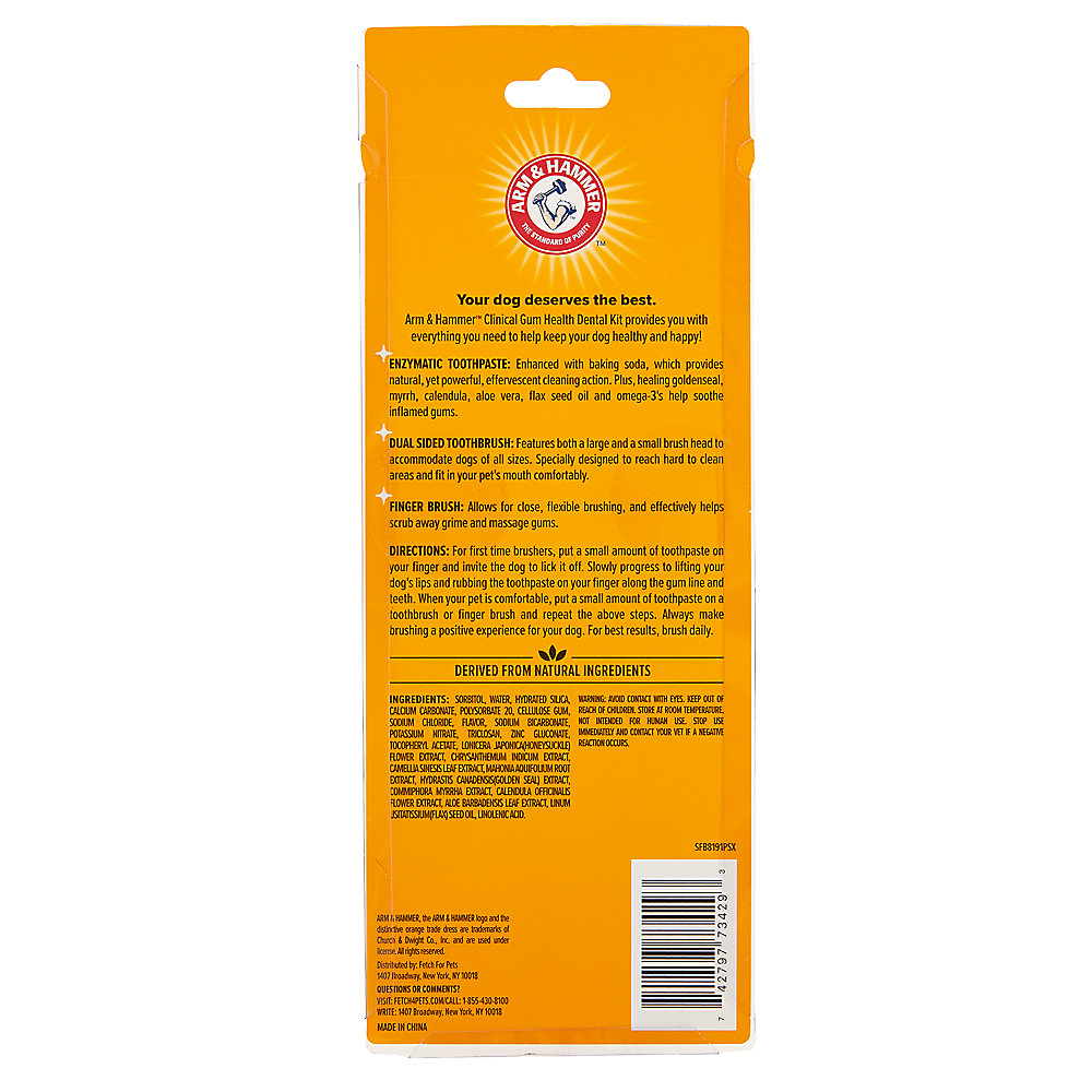 Arm and Hammer Clinical Gum Health Dog Dental Kit - Chicken