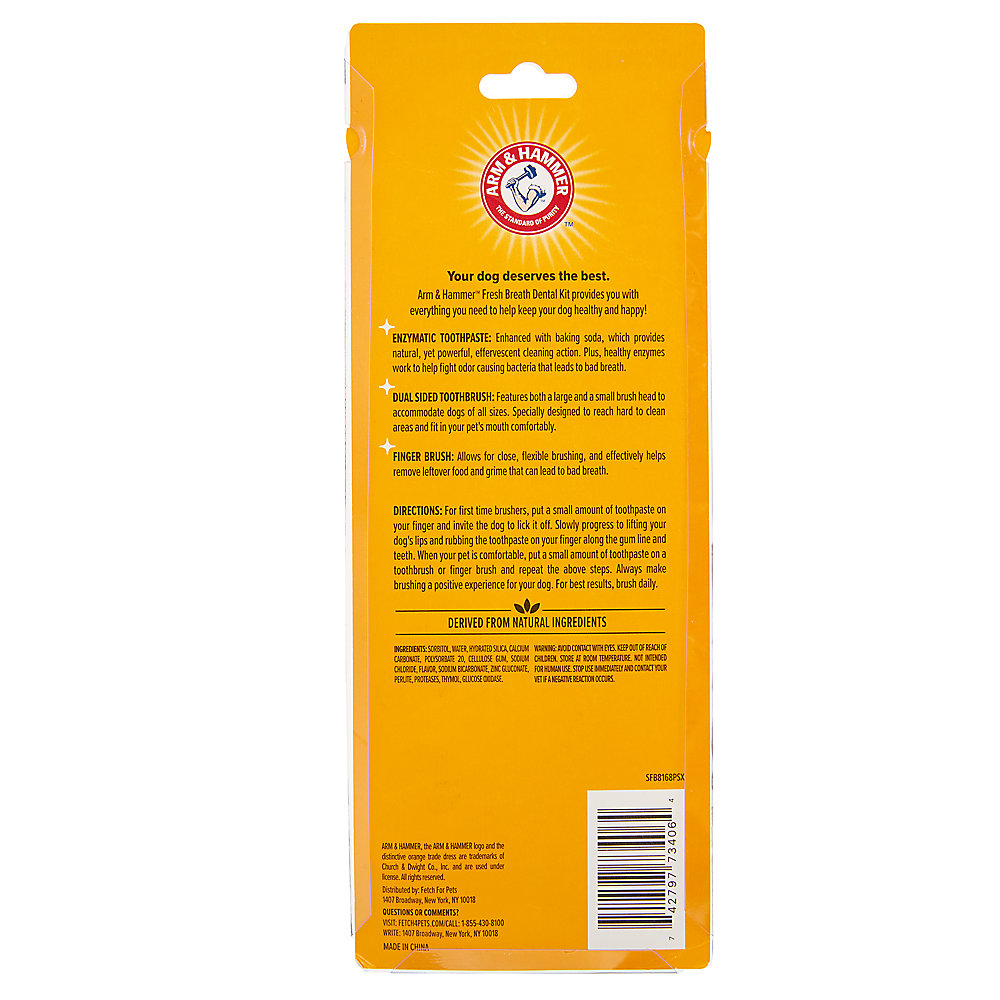 Arm and Hammer Fresh Breath Dog Dental Kit - Chicken