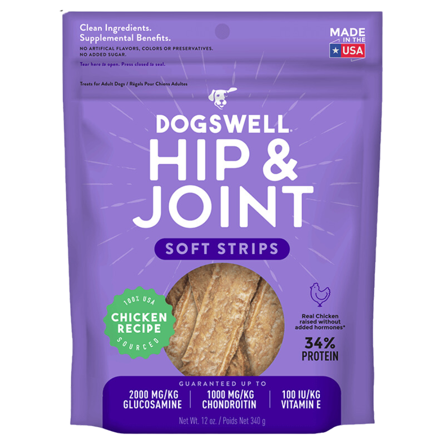 Dogswell Soft Strips Grain-Free Hip and Joint Chicken Treats