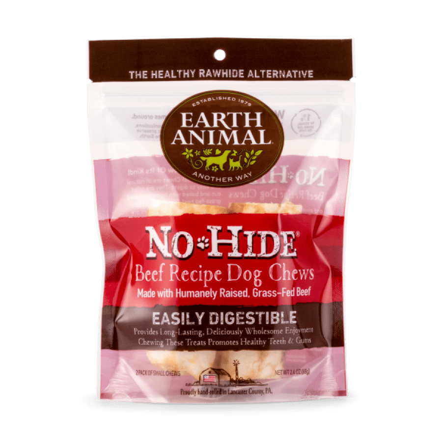 Earth Animal Beef No-Hide Wholesome Chews - Small 2 Pack