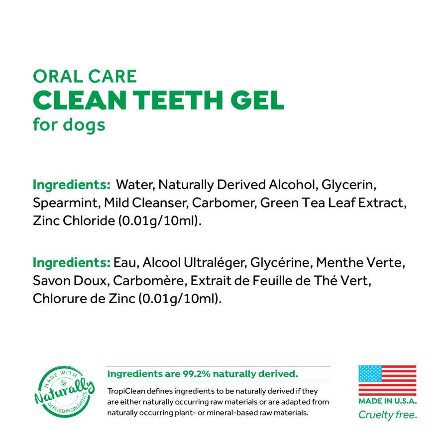 TropiClean Fresh Breath Clean Teeth Gel - 4 oz