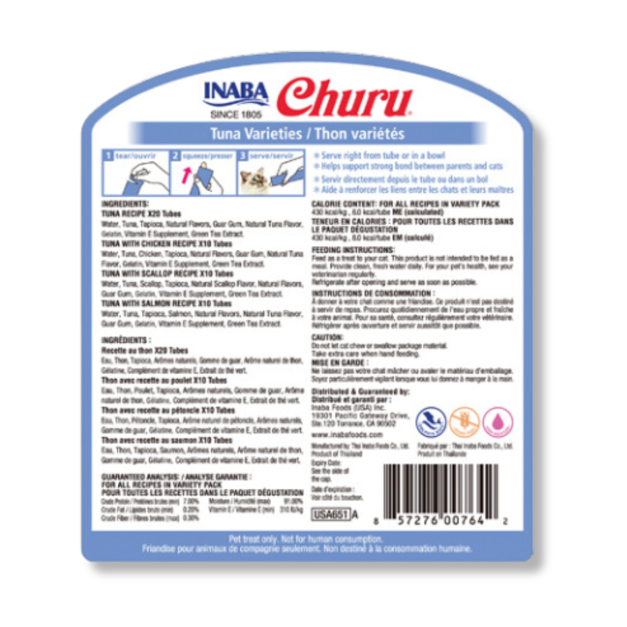 Inaba Churu Tuna Variety Pack - 50 Count