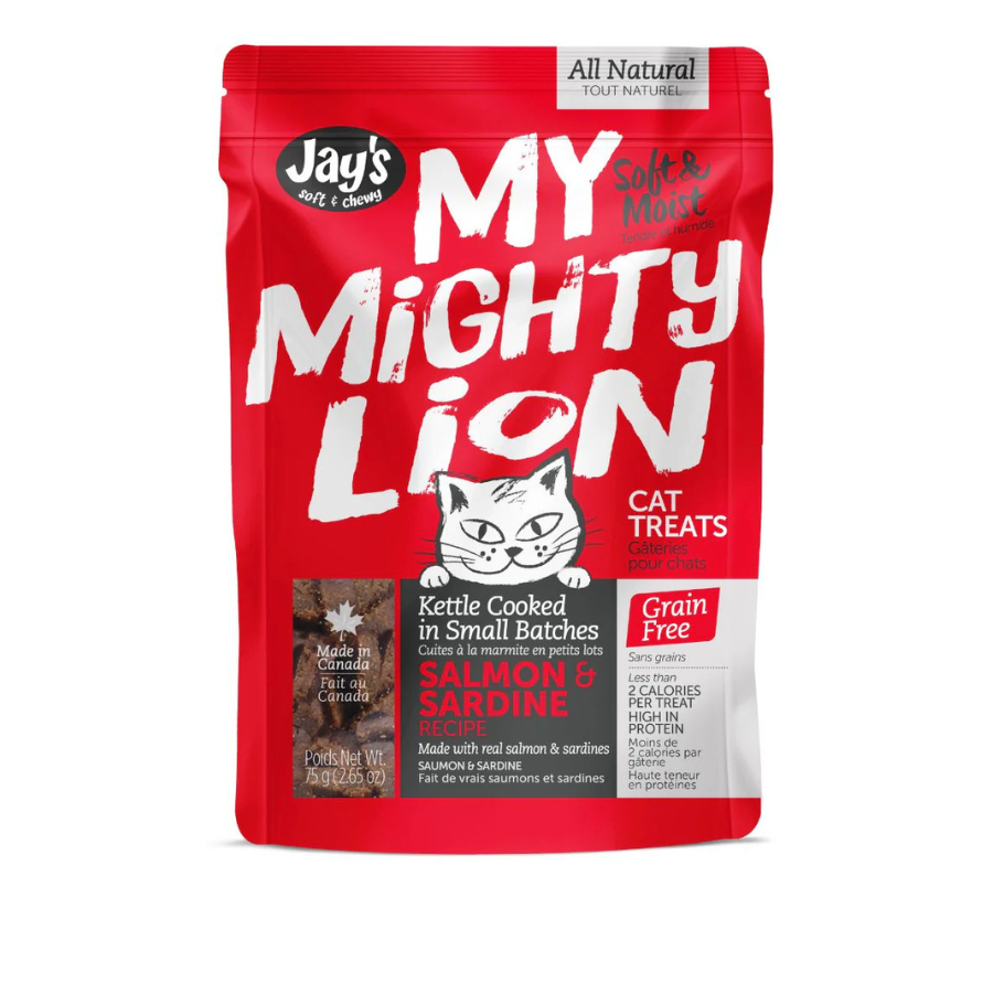 Jay's My Mighty Lion Salmon and Sardine - 2.6 oz