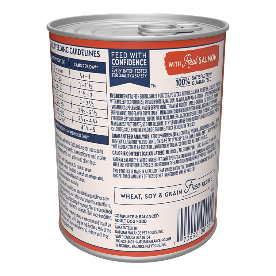 Natural Balance Limited Ingredient Diet Sweet Potato and Salmon - 12 Cans