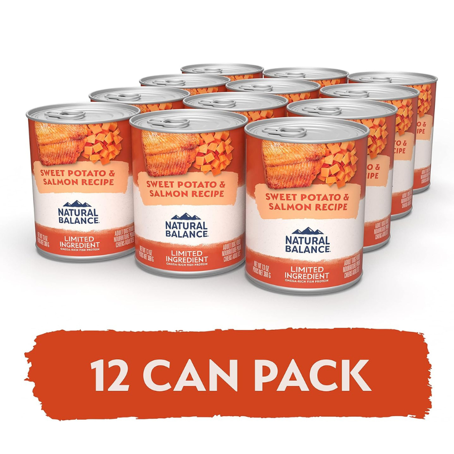 Natural Balance Limited Ingredient Diet Sweet Potato and Salmon - 12 Cans