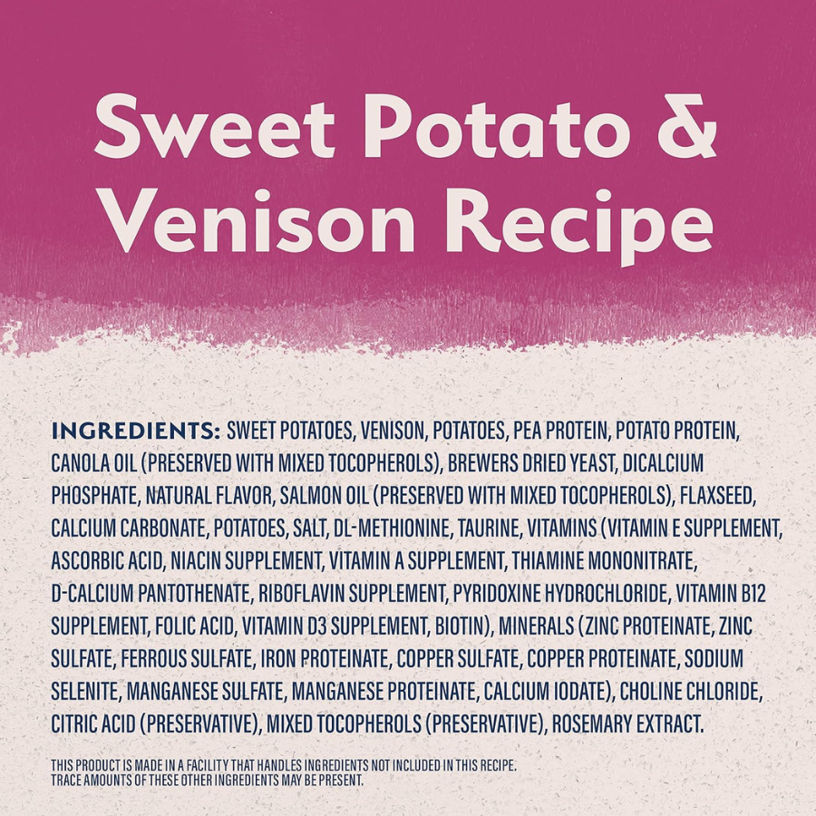 Natural Balance Limited Ingredient Diets Grain-Free Sweet Potato and Venison