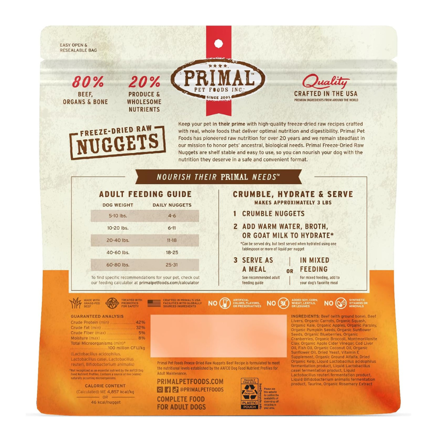 Primal Pet Foods Freeze Dried Beef