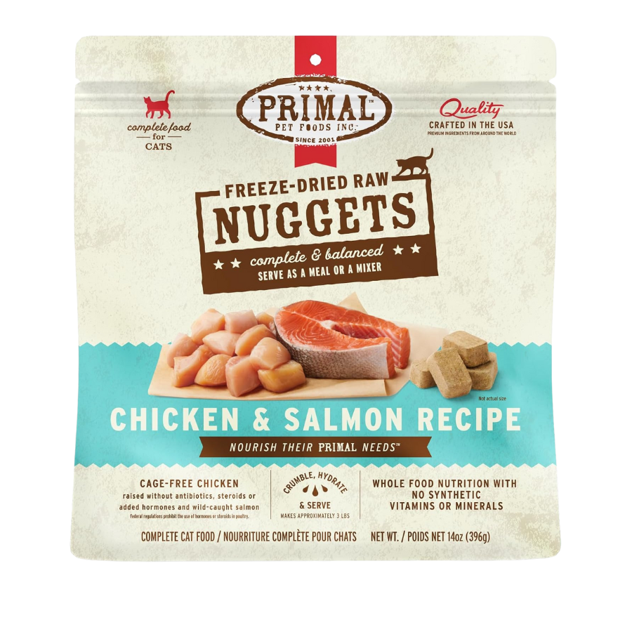 Primal Pet Foods Freeze Dried Chicken Salmon for Cats