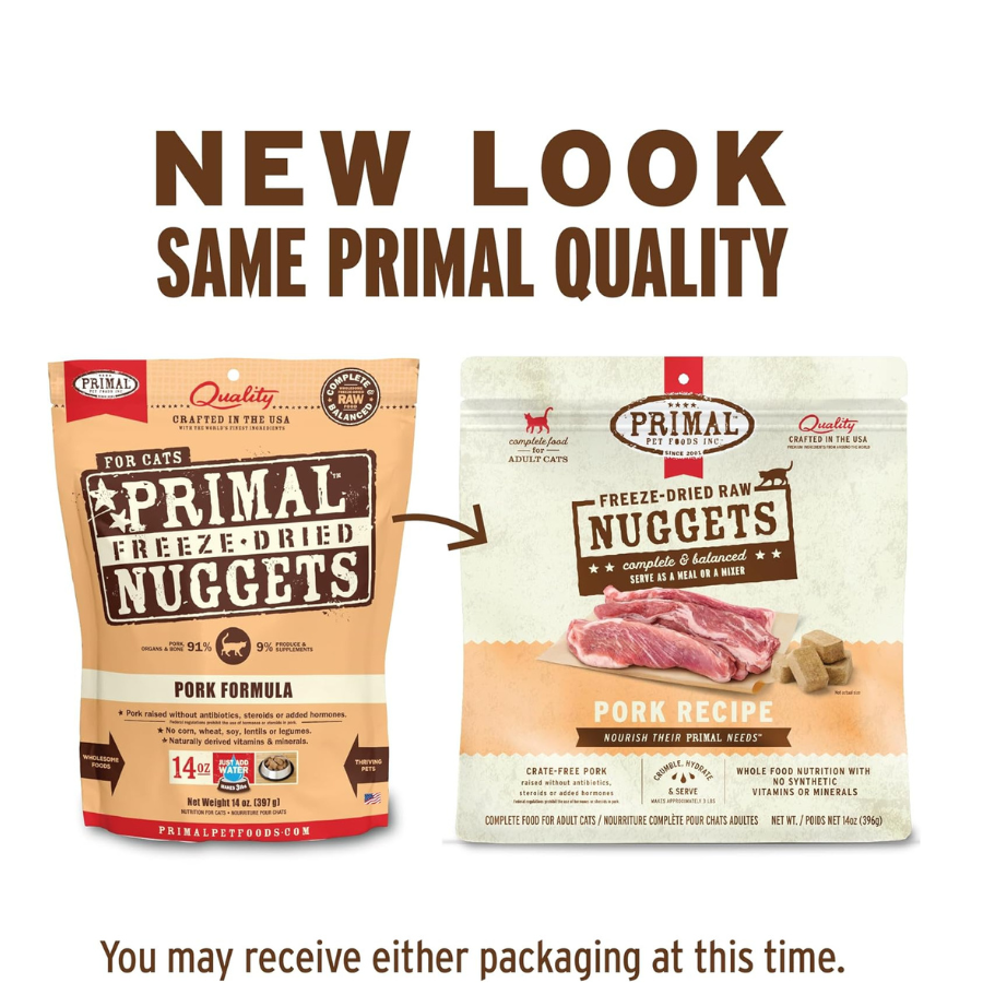 Primal Pet Foods Freeze Dried Pork for Cats