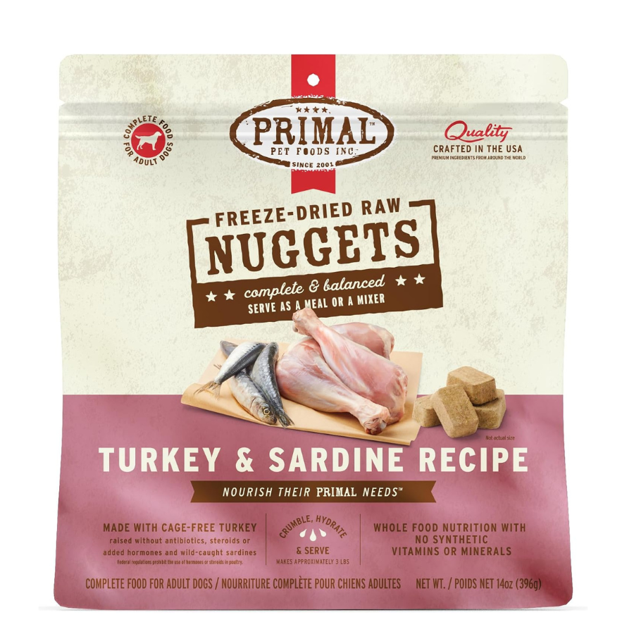 Primal Pet Foods Freeze Dried Turkey Sardine