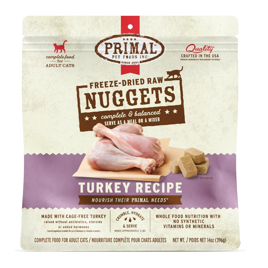 Primal Pet Foods Freeze Dried Turkey for Cats