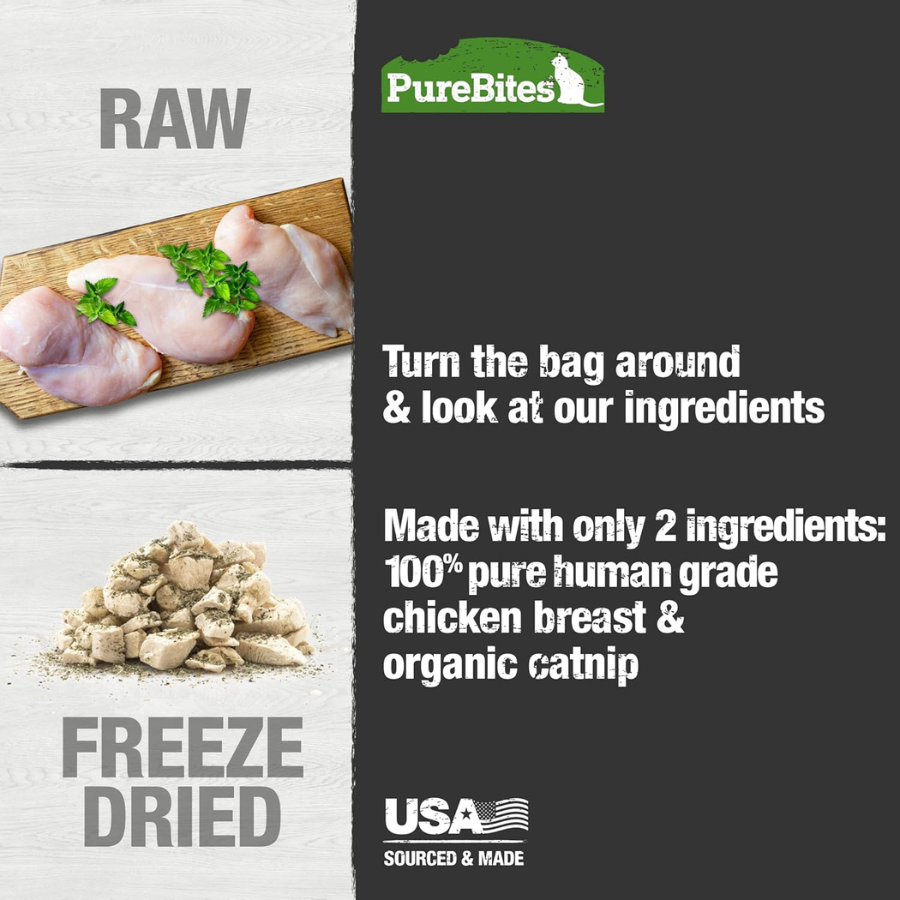 PureBites Freeze-Dried Chicken Breast and Catnip Treats - 1.3 oz