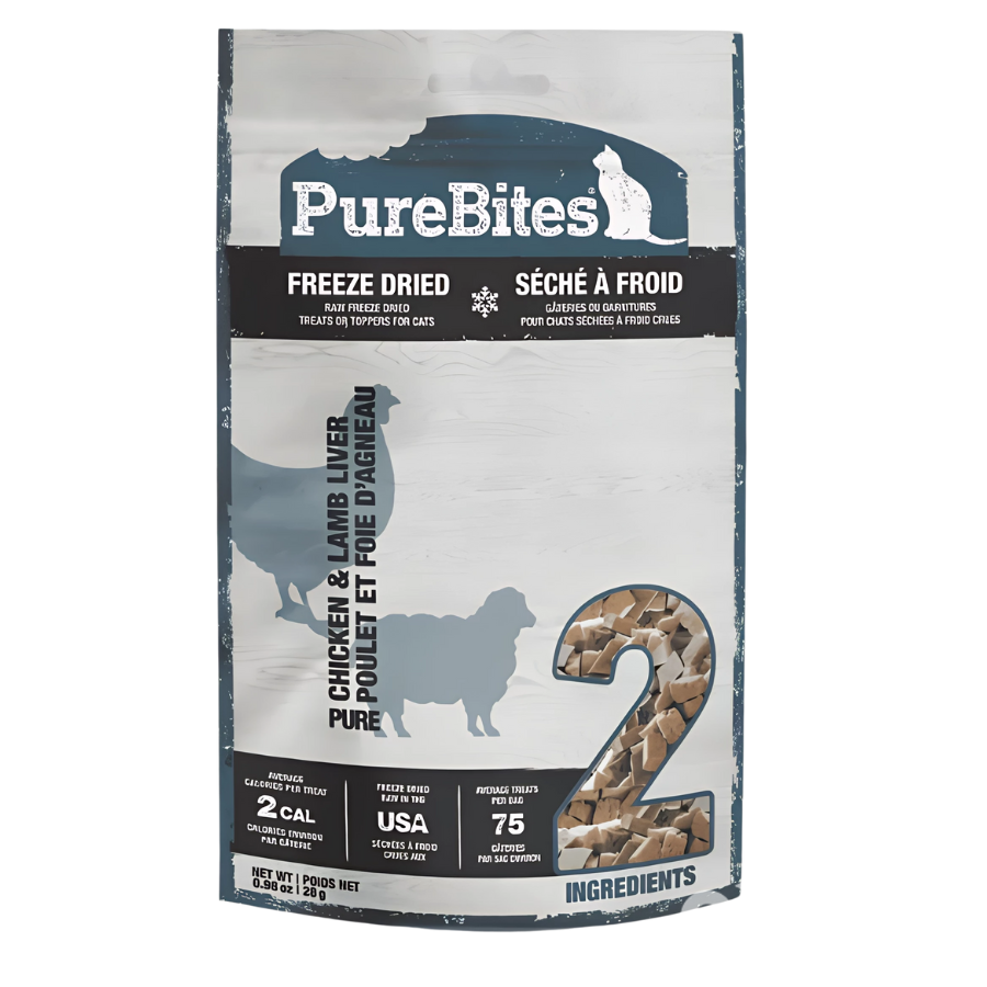 PureBites Freeze-Dried Chicken Breast and Lamb Liver Treats - 1 oz