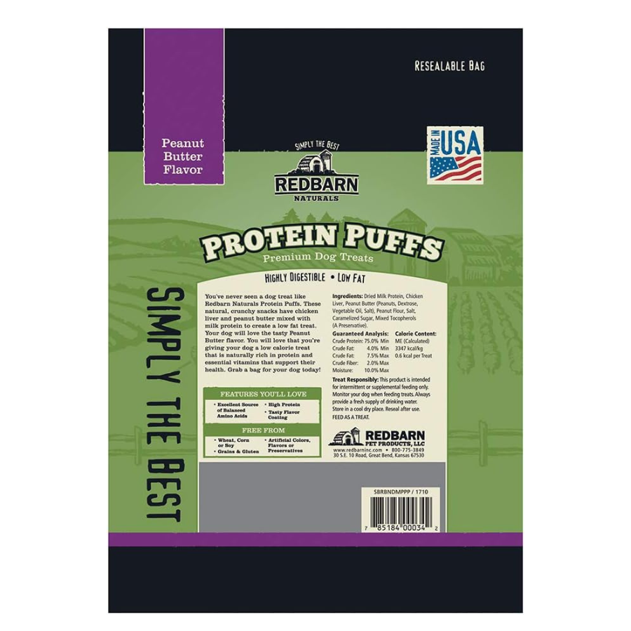 RedBarn Protein Puffs Peanut Butter Dog Treats