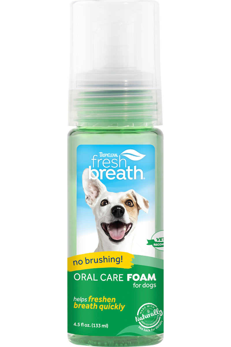 TropiClean Fresh Breath Oral Care Foam - 4.5 oz