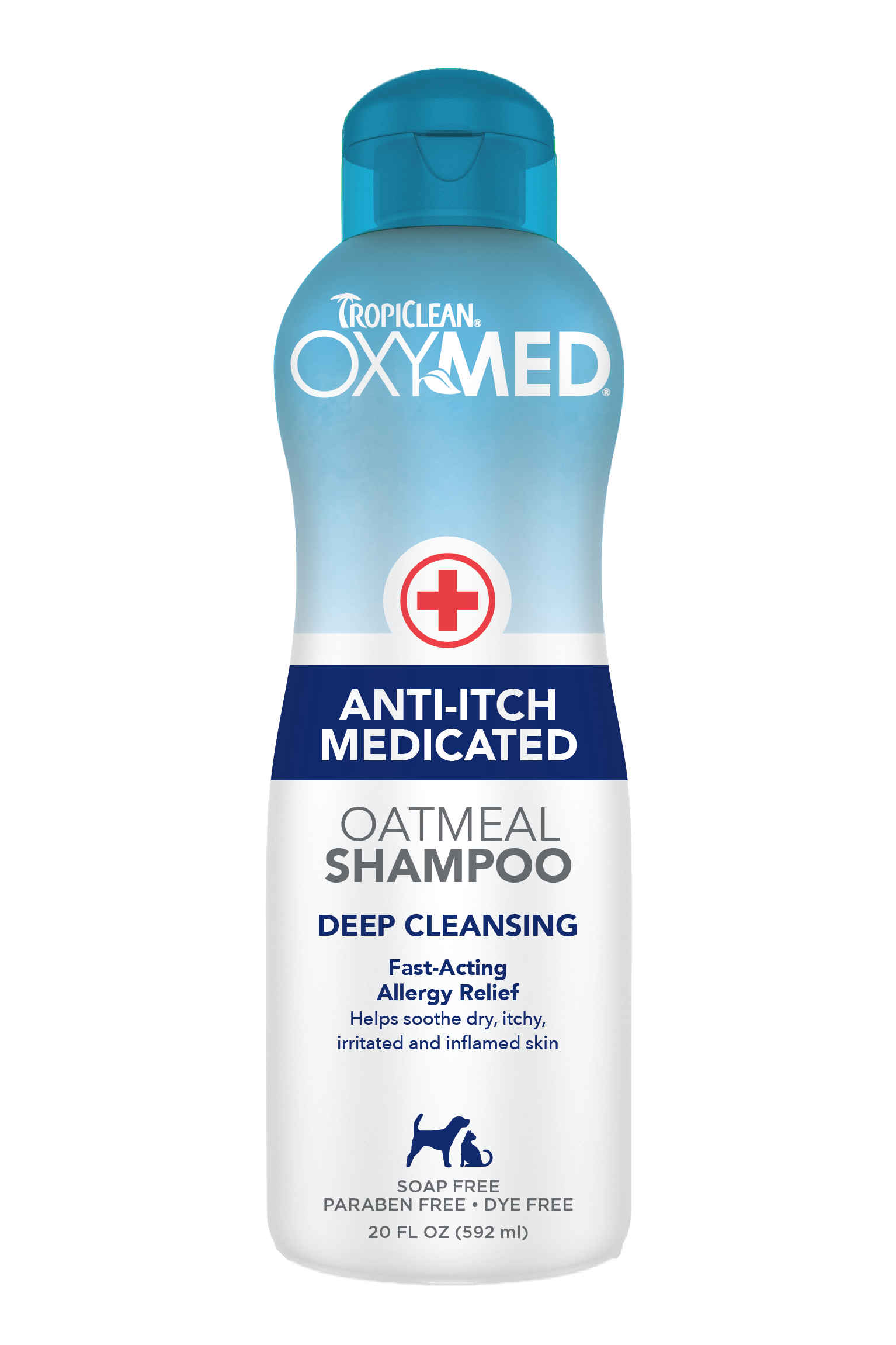 TropiClean OxyMed Medicated Anti-Itch Oatmeal Shampoo - 20 oz