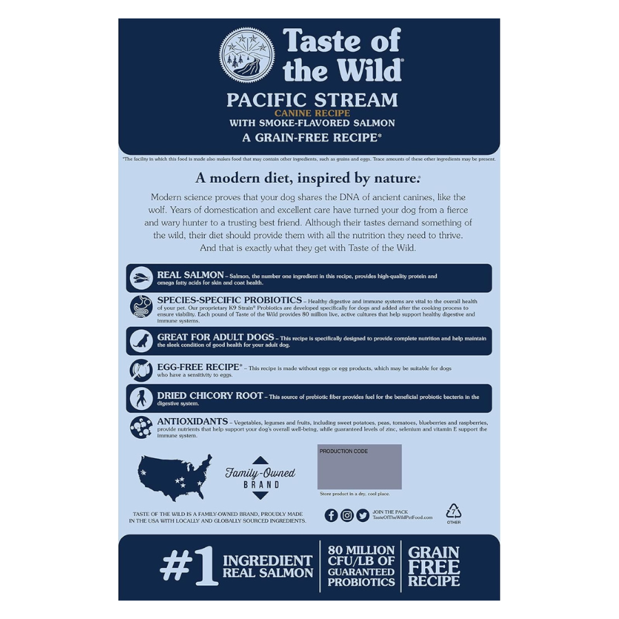 Taste of the Wild Pacific Stream Canine Recipe with Smoked Salmon