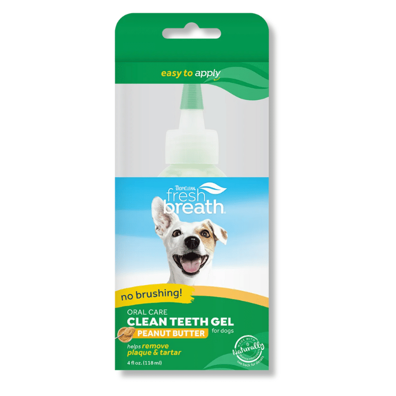 TropiClean Fresh Breath Clean Teeth Gel Peanut Butter - 4 oz