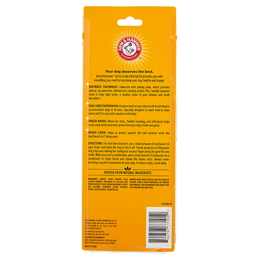 Arm and Hammer Tartar Control Dental Kit for Dogs - Banana Mint