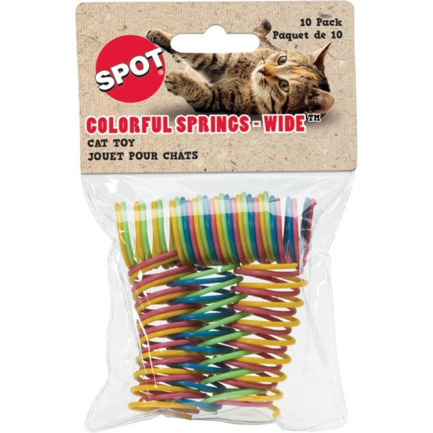 Colorful Wide Springs Spot Cat Toy