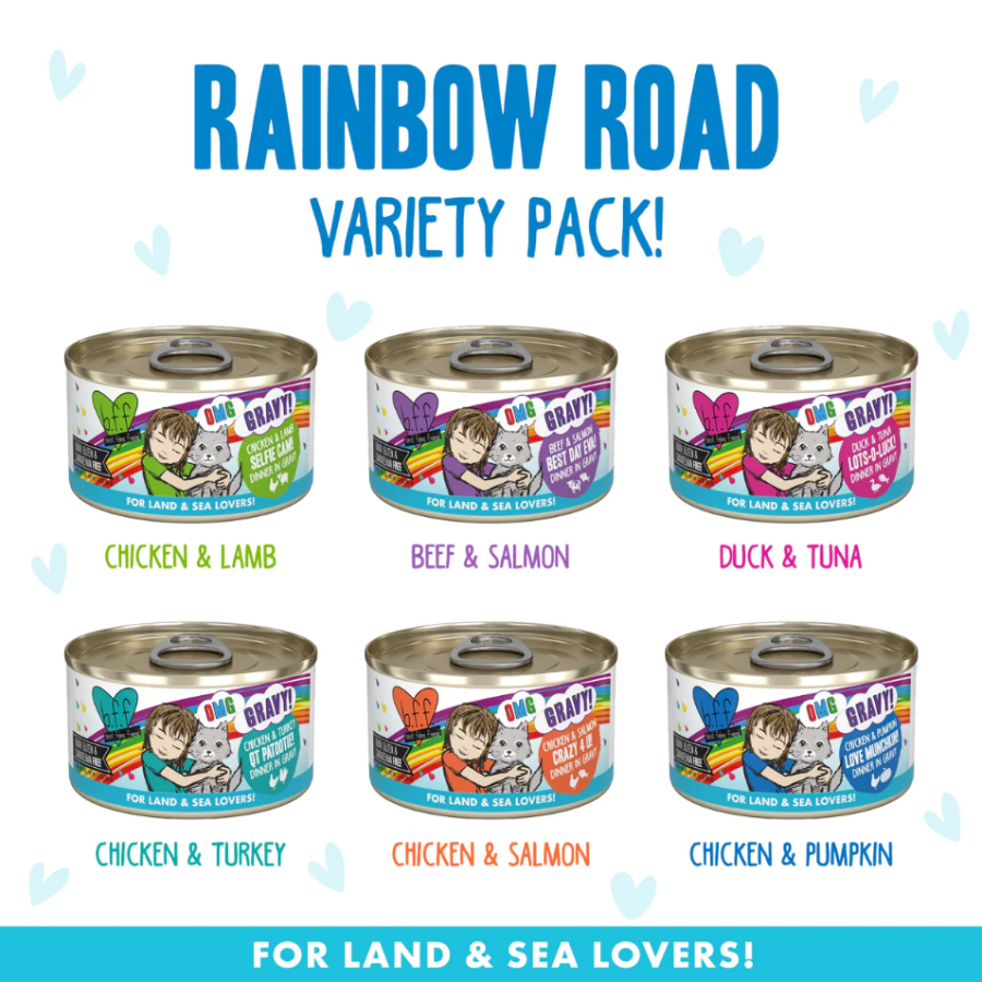 B.F.F. OMG! Rainbow Road Variety Pack - 2.8 oz (12 Pack)