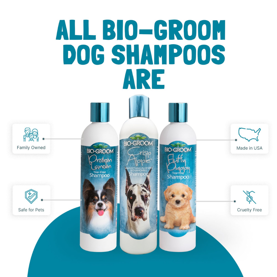 Bio-Groom Crisp Apple Aloe Vera and Chamomile Dog Shampoo - 12 oz