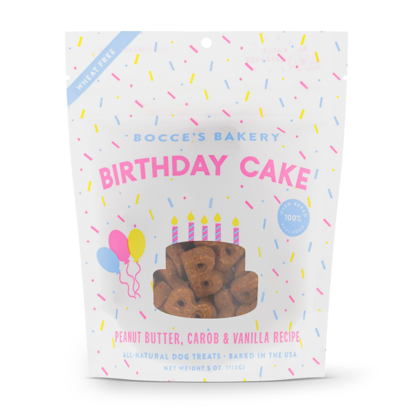 Bocce's Bakery Birthday Cake Biscuits - 5 oz