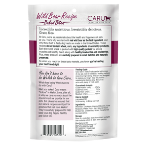 Caru Soft'n Tasty Wild Boar Dog Treats - 4 oz