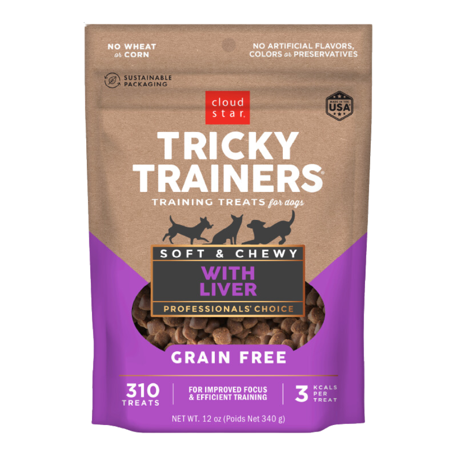 Cloud Star Tricky Trainers Chewy Grain-Free Liver - 12 oz