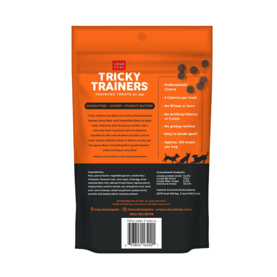 Cloud Star Tricky Trainers Chewy Grain-Free Peanut Butter