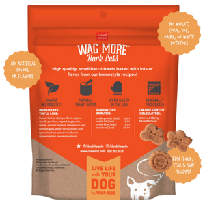 Cloud Star Wag More Bark Less Soft and Chewy Grain-Free Treat Peanut Butter and Apples