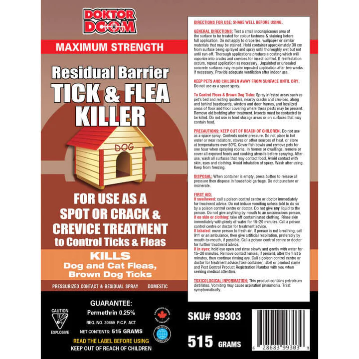 Doktor Doom Flea and Tick Killer Residual Barrier