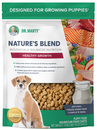 Dr. Marty Nature's Blend Freeze-Dried Raw Healthy Growth for Puppies - 16 oz