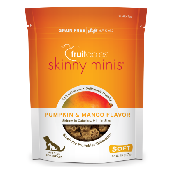 Fruitables Skinny Minis Pumpkin and Mango Chewy Treats - 5 oz